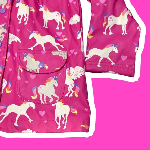 HATLEY unicorn and rainbows raincoat - Picture 8 of 11